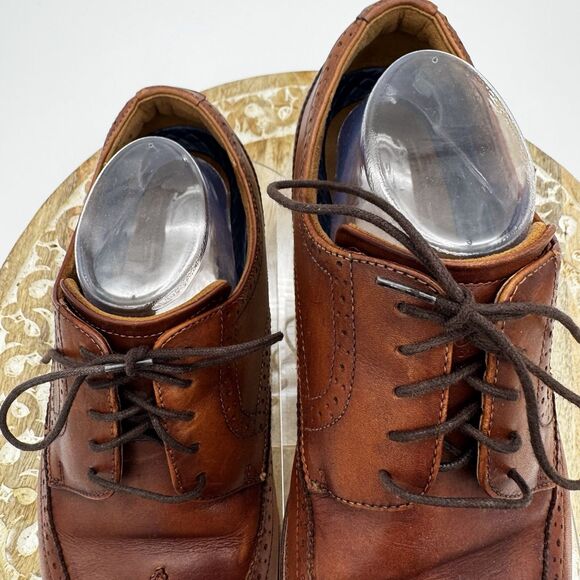 Florsheim Rucci Mens Wingtip Oxford Cognac Leather Dress Shoes 13383-221 10.5 M main image 9